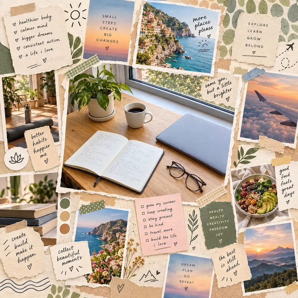 Example result: AI vision board